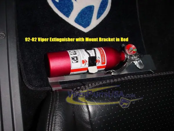 Fire Extinguisher CHROME 1992 -2017 Dodge Vipers - Image 2